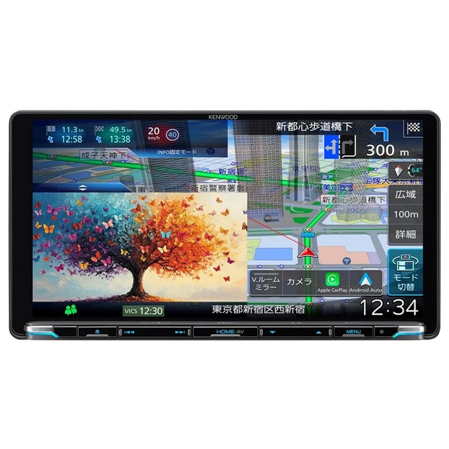 彩速ナビ Type M 9V型インダッシュ 地デジ対応 車載モニター 大画面 GPS ルート案内 地図表示 カー用品 ドライブ タッチ操作 KENWOOD MDV-M912L