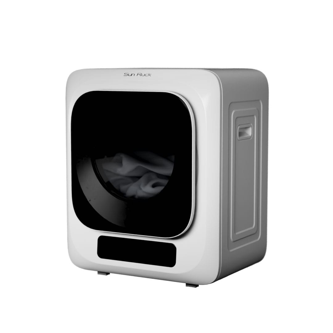 小型衣類乾燥機 3kg Smart Cube Dryer カラーパネルタイプ 実用新案採用モデル 干すから解放される洗濯の新定番 Sunruck SR-ASMN307C-W ホワイト