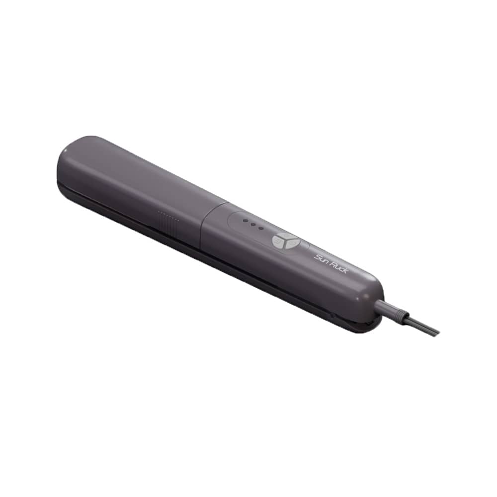 挟めるスチームアイロン クルリア 衣類ケアを、もっとスマートに。スチームも、プレスも、これ一本。 SunRuck SR-HT2002-GR アッシュグレー