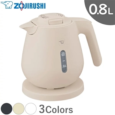 象印 電気ケトル CK-DC08 0.8L 1300W ケトル 本体 ライトベージュ CK-DC08-CM CKDC08 CKDC08CM ZOJIRUSHI 0.8 L