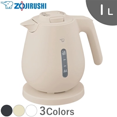 象印 電気ケトル CK-DC10 1L 1300W ケトル 本体 ライトベージュ CK-DC10-CM CKDC10 CKDC10CM ZOJIRUSHI