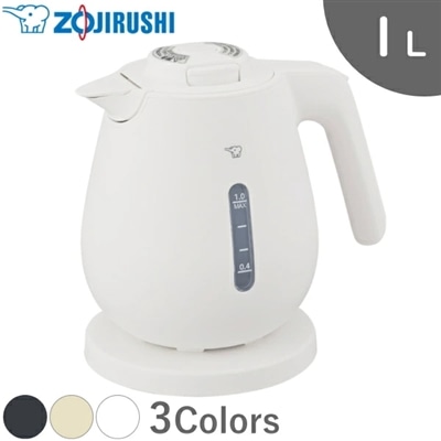 象印 電気ケトル CK-DC10 1L 1300W ケトル 本体 ホワイト CK-DC10-WA CKDC10 CKDC10WA ZOJIRUSHI