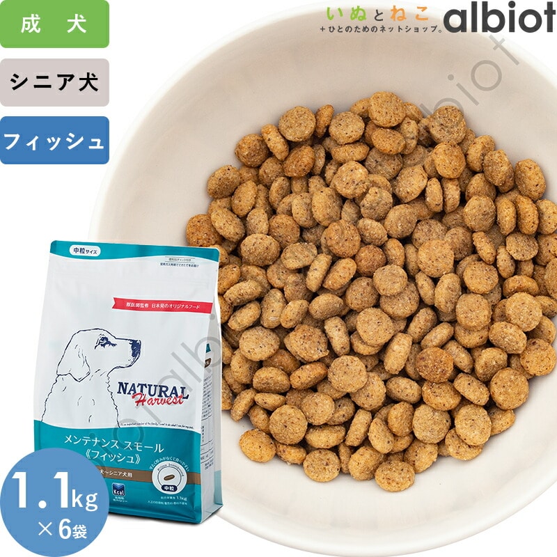 ナチュラルハーベスト メンテナンス スモール フィッシュ 1.1kg×6袋