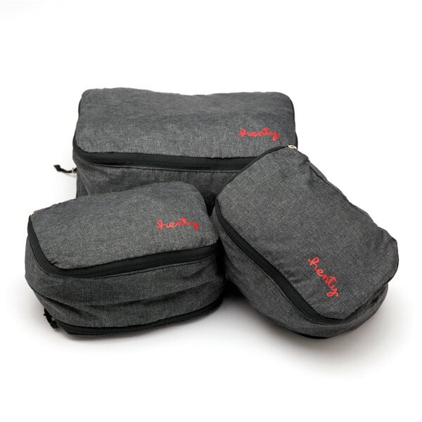 Henty パッキングキューブ Packing Cube (3個セット (Mサイズx1、Sサイズx2))