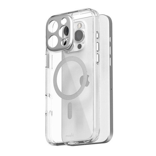 moshi iGlaze [99MO241014] for iPhone 16 Pro Max (Luna Silver) 4711064647761