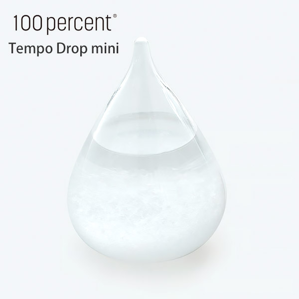 100percent TEMPO DROP mini テンポドロップ ミニ (クリア) ストームグラス