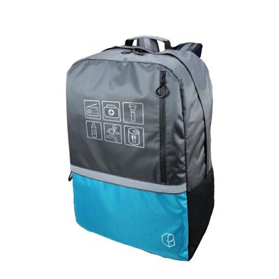 防災リュック 大容量 47L ブルー キャリー対応 単品 軽量 特大 ピースアップ 防災グッズ 視認性 災害時 非常用持ち出し袋 リュックのみ 防災バッグ 避難 メンズ レディース 防災 リュックサック アウトドア