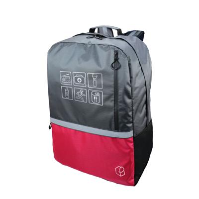 防災リュック 大容量 47L レッド キャリー対応 単品 軽量 特大 ピースアップ 防災グッズ 視認性 災害時 非常用持ち出し袋 リュックのみ 防災バッグ 避難 メンズ レディース 防災 リュックサック アウトドア