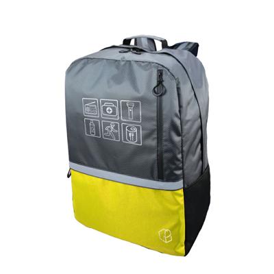 防災リュック 大容量 47L イエロー キャリー対応 単品 軽量 特大 ピースアップ 防災グッズ 視認性 災害時 非常用持ち出し袋 リュックのみ 防災バッグ 避難 メンズ レディース 防災 リュックサック アウトドア