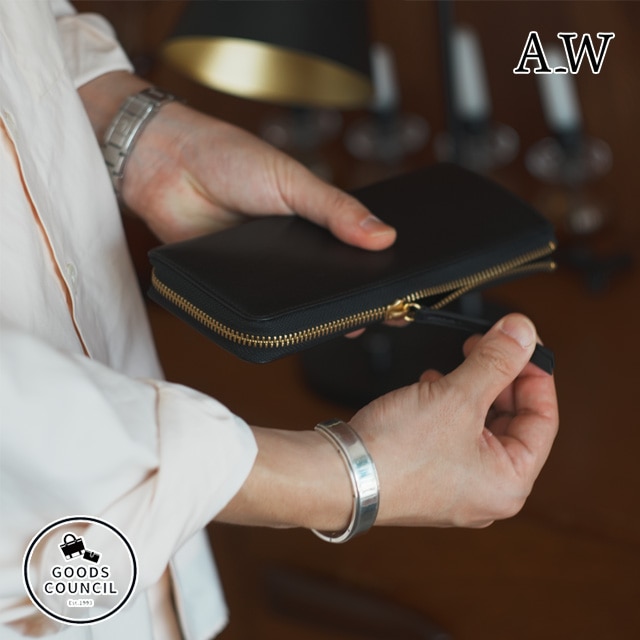 A_W アウ 財布 長財布 メンズ 本革 AP-001