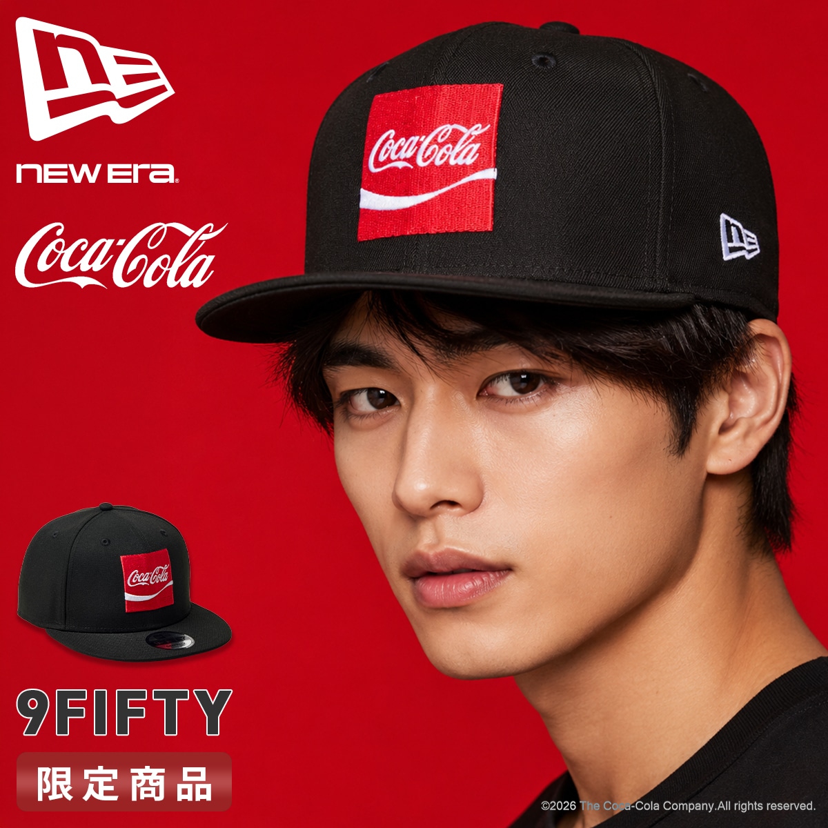 ニューエラ キャップ 9FIFTY コカ･コーラ メンズ レディース ブランド フラットバイザー アジャスタブル 帽子 NEW ERA Coca-Cola 15154802