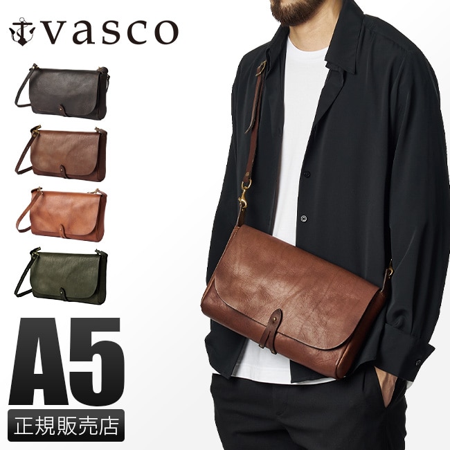 vasco バッグ ショルダーバッグ メンズ レディース ブランド レザー 本革 日本製 斜めがけ 大人 男性 かっこいい おしゃれ ヴァスコ VS-240L 父の日