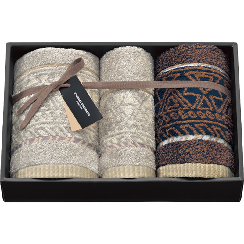 ジャーナル スタンダード ファニチャー フェイスタオル・タオルチーフセット /プレゼント ギフト タオル 日用品・ヘルスケア お歳暮 お年賀 クリスマス ギフト