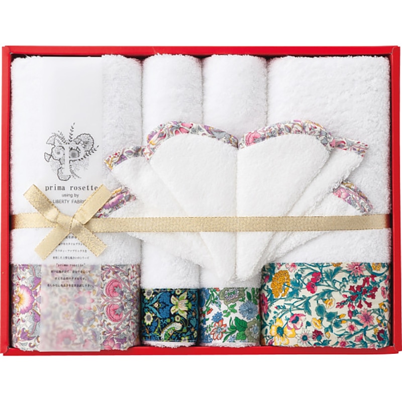 プリマロゼッタ バス・フェイスタオル・ミニハンカチセット /プレゼント ギフト ハンドタオル ハンカチ・ハンドタオル バッグ・小物・雑貨 ファッション お歳暮 お年賀 クリスマス ギフト