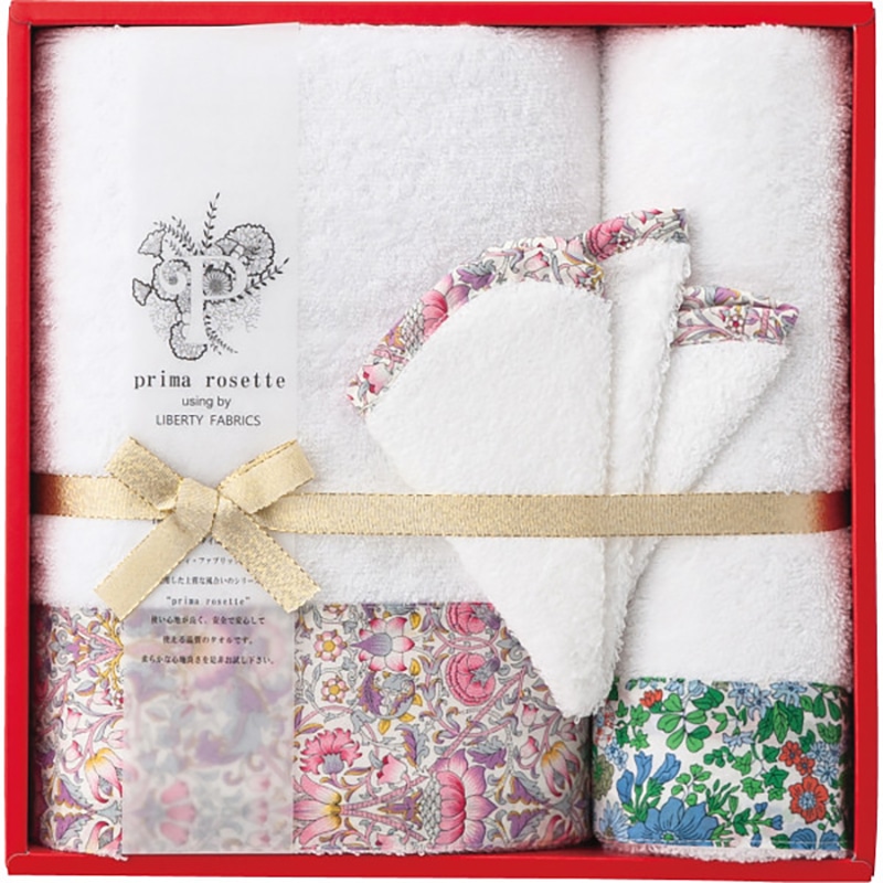 プリマロゼッタ バス・フェイスタオル・ミニハンカチセット /プレゼント ギフト ハンドタオル ハンカチ・ハンドタオル バッグ・小物・雑貨 ファッション お歳暮 お年賀 クリスマス ギフト