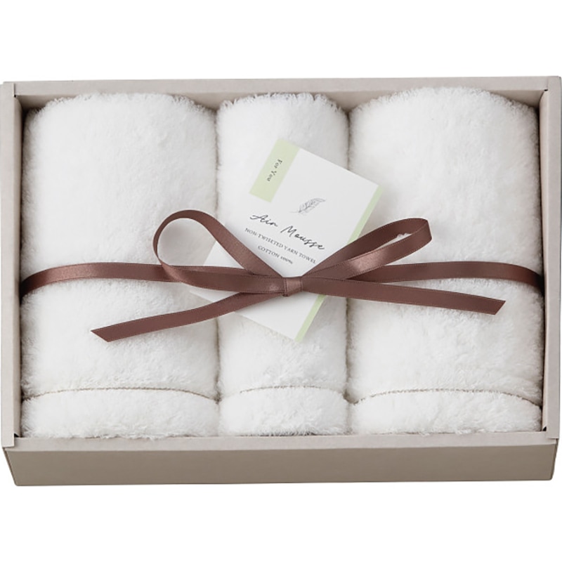 エアームース フェイス・ウォッシュタオルセット ／プレゼント ギフト タオル 日用品・ヘルスケア お歳暮 お年賀 クリスマス ギフト