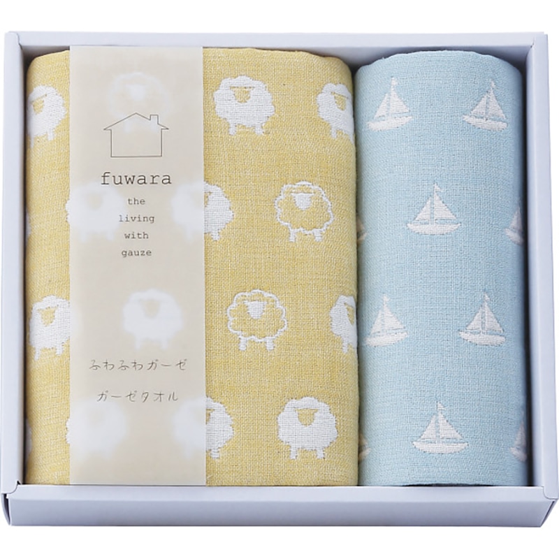 ふわら 六重織フェイスタオル・タオルハンカチセット ブルー /プレゼント ギフト ハンドタオル ハンカチ・ハンドタオル バッグ・小物・雑貨 ファッション お歳暮 お年賀 クリスマス ギフト
