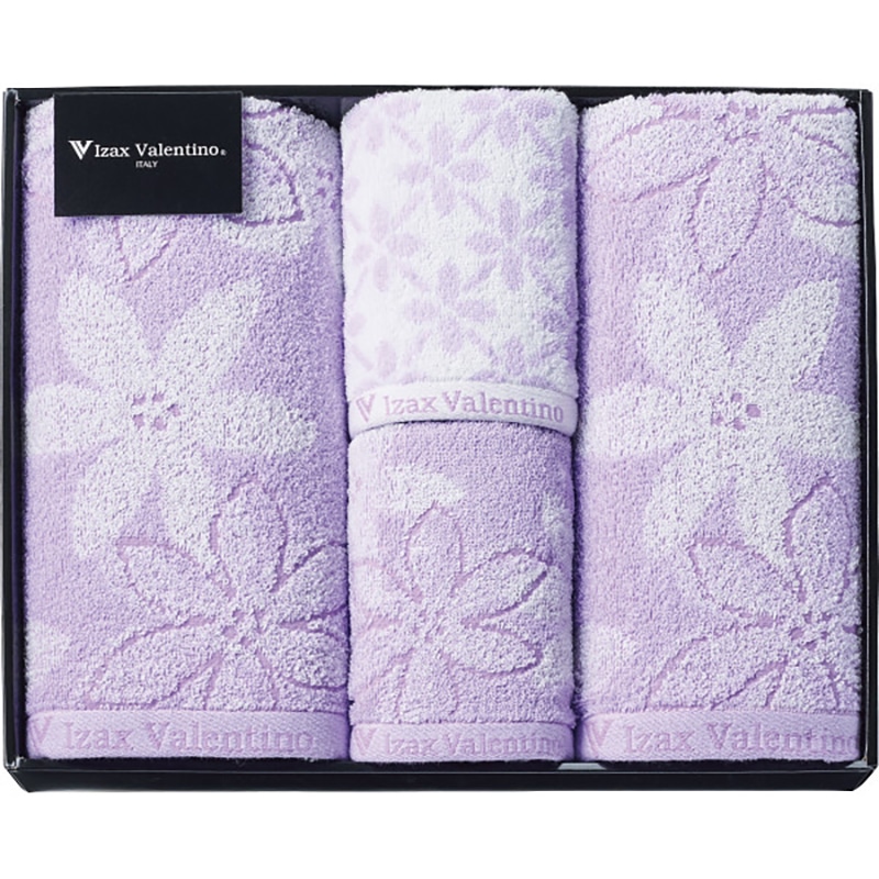 アイザック・バレンチノ バス・フェイスタオルセット /プレゼント ギフト タオル 日用品・ヘルスケア お歳暮 お年賀 クリスマス ギフト