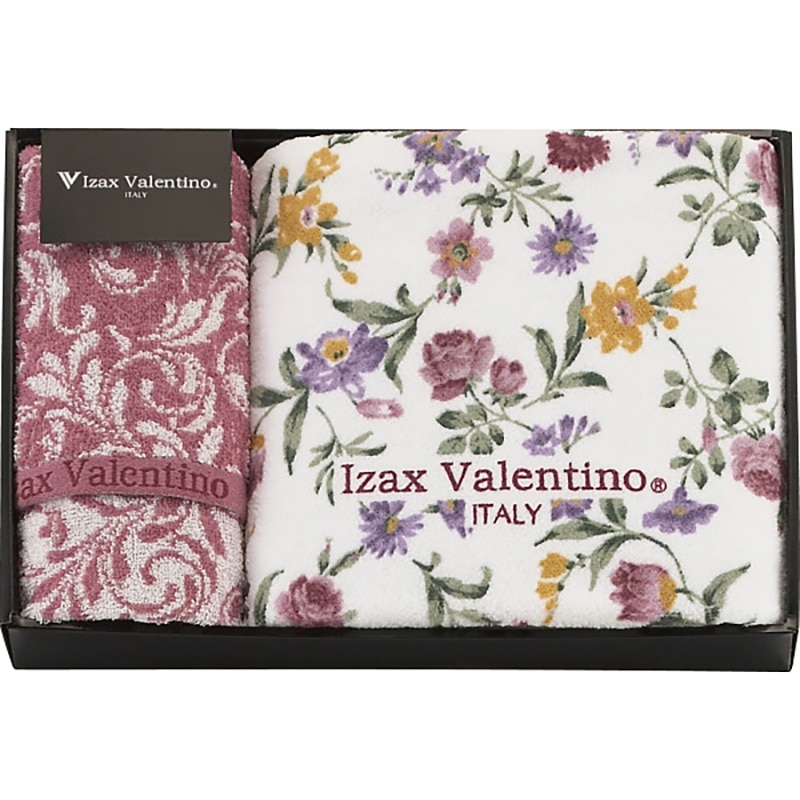 アイザック・バレンチノ バス・フェイスタオルセット /プレゼント ギフト タオル 日用品・ヘルスケア お歳暮 お年賀 クリスマス ギフト