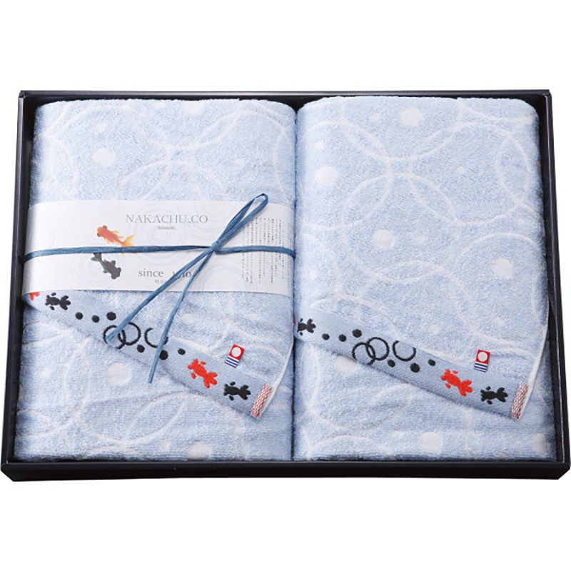 今治産金魚タオル バスタオル2枚セット /プレゼント ギフト タオル 日用品・ヘルスケア お歳暮 お年賀 クリスマス ギフト