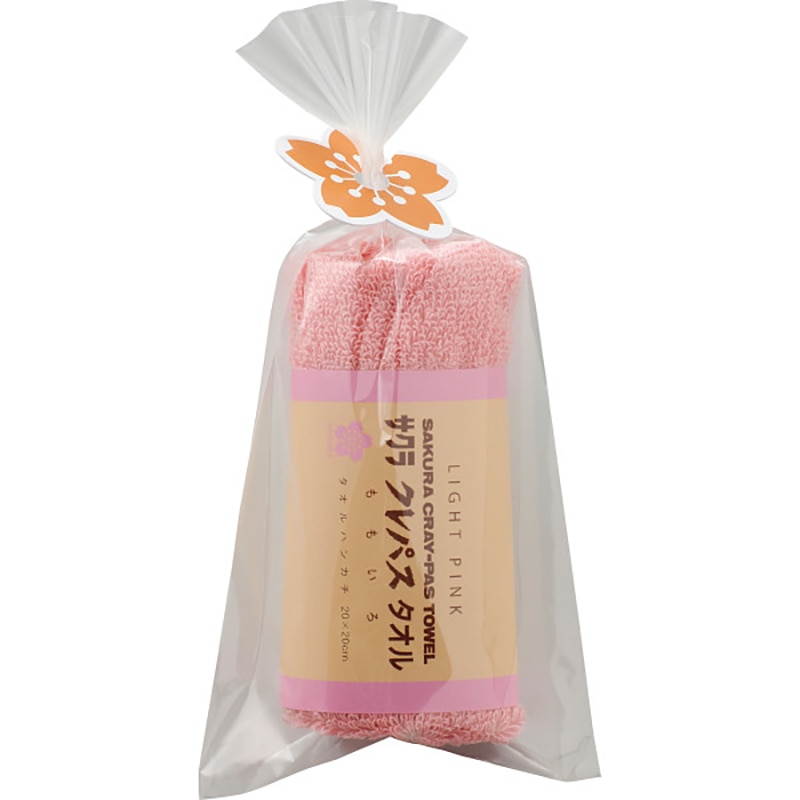 クレパスタオル タオルハンカチ ピンク ／プレゼント ギフト ハンドタオル ハンカチ・ハンドタオル バッグ・小物・雑貨 ファッション お歳暮 お年賀 クリスマス ギフト