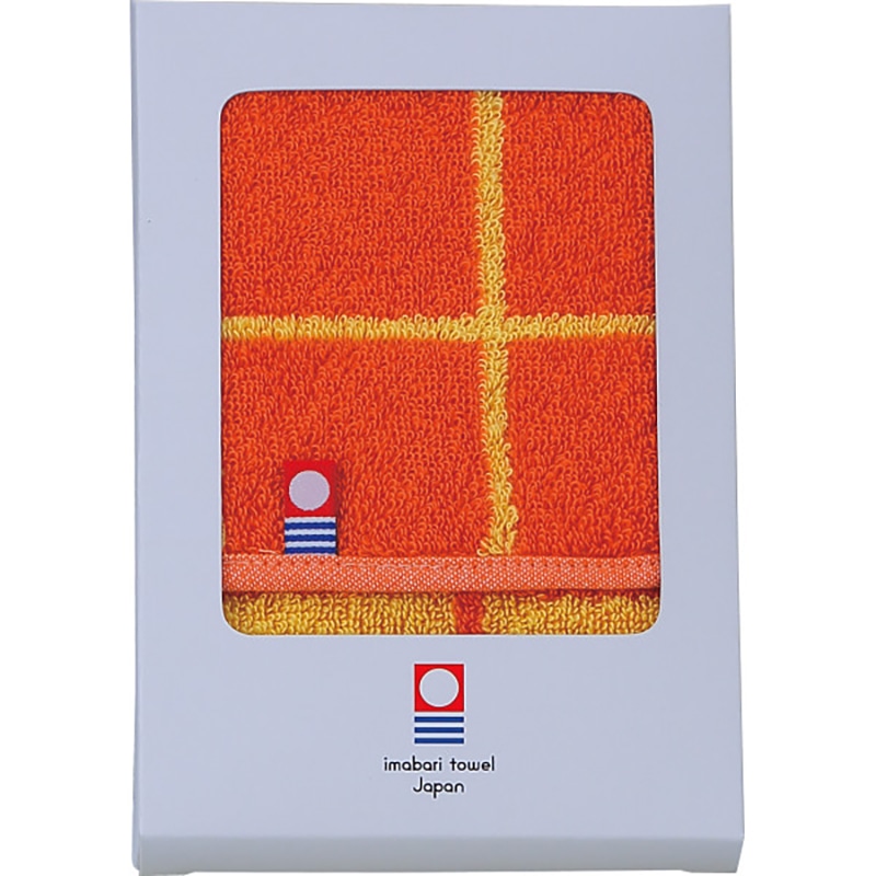 今治産タオルハンカチ オレンジ /プレゼント ギフト ハンドタオル ハンカチ・ハンドタオル バッグ・小物・雑貨 ファッション お歳暮 お年賀 クリスマス ギフト