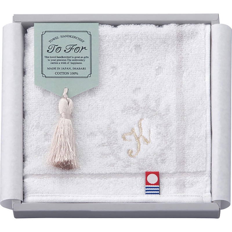 TO FOR 刺繍入り今治タオルハンカチ K ／プレゼント ギフト ハンドタオル ハンカチ・ハンドタオル バッグ・小物・雑貨 ファッション お歳暮 お年賀 クリスマス ギフト