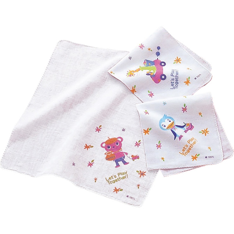 ガーゼハンカチ3枚セット ／プレゼント ギフト ハンドタオル ハンカチ・ハンドタオル バッグ・小物・雑貨 ファッション お歳暮 お年賀 クリスマス ギフト