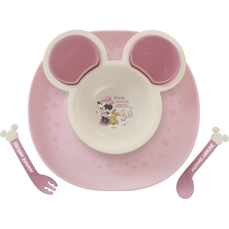 食べこぼしキャッチプレート ミニー×ピンク /プレゼント ギフト ベビー食器 授乳用品・ベビー用食事用品 キッズ・ベビー・マタニティ お歳暮 お年賀 クリスマス ギフト