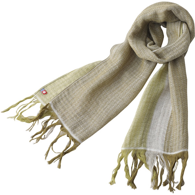 ラインカラーマフラー うぐいす×みどり ／プレゼント ギフト レディースマフラー・ストール マフラー・スカーフ バッグ・小物・雑貨 ファッション お歳暮 お年賀 クリスマス ギフト