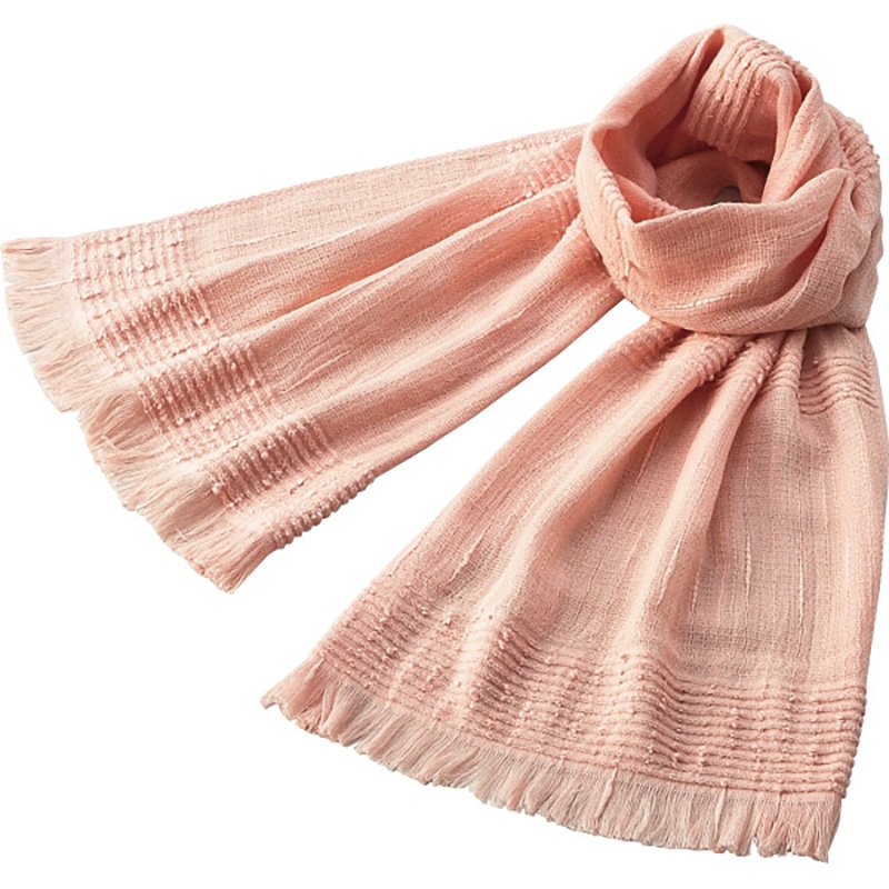 たおるマフラー(BOX入り) サーモンピンク ／プレゼント ギフト レディースマフラー・ストール マフラー・スカーフ バッグ・小物・雑貨 ファッション お歳暮 お年賀 クリスマス ギフト