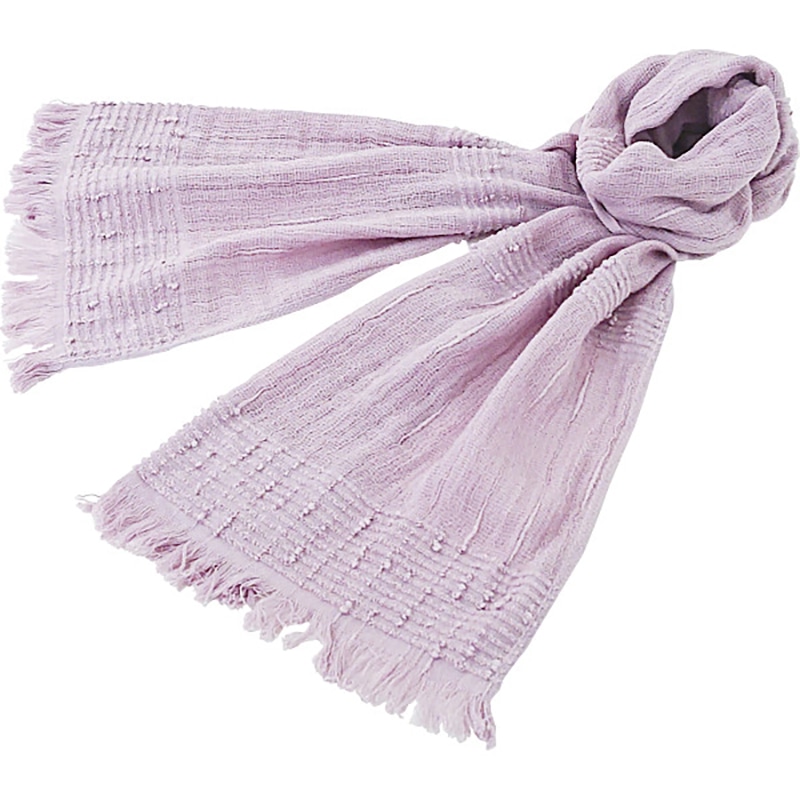 たおるマフラー(BOX入り) パープル ／プレゼント ギフト レディースマフラー・ストール マフラー・スカーフ バッグ・小物・雑貨 ファッション お歳暮 お年賀 クリスマス ギフト