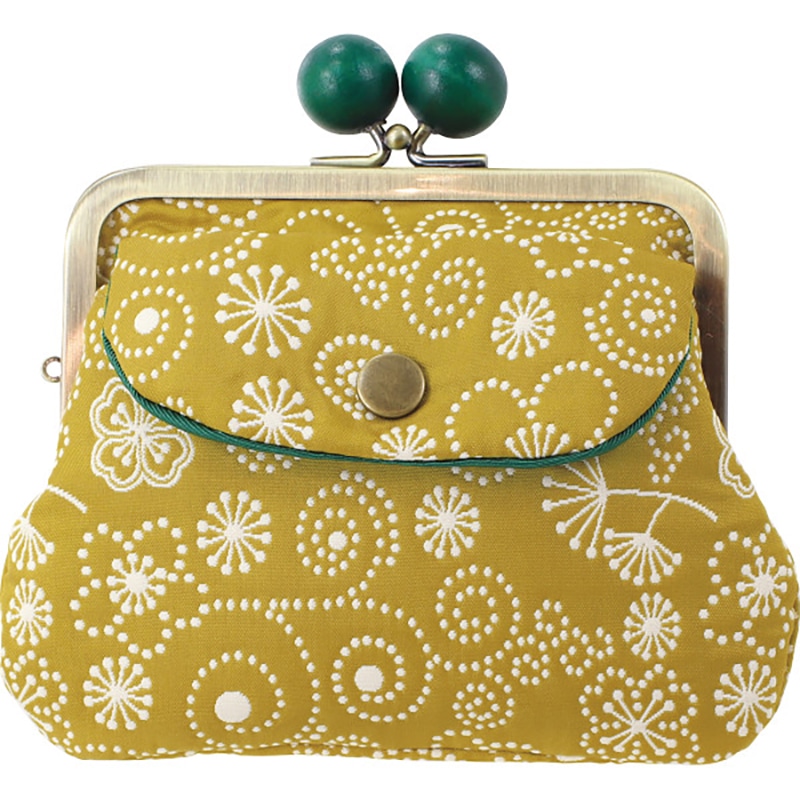 くろちく ふくれ織り 親子がま口 金色 ／プレゼント ギフト レディース財布 財布・ケース バッグ・小物・雑貨 ファッション お歳暮 お年賀 クリスマス ギフト