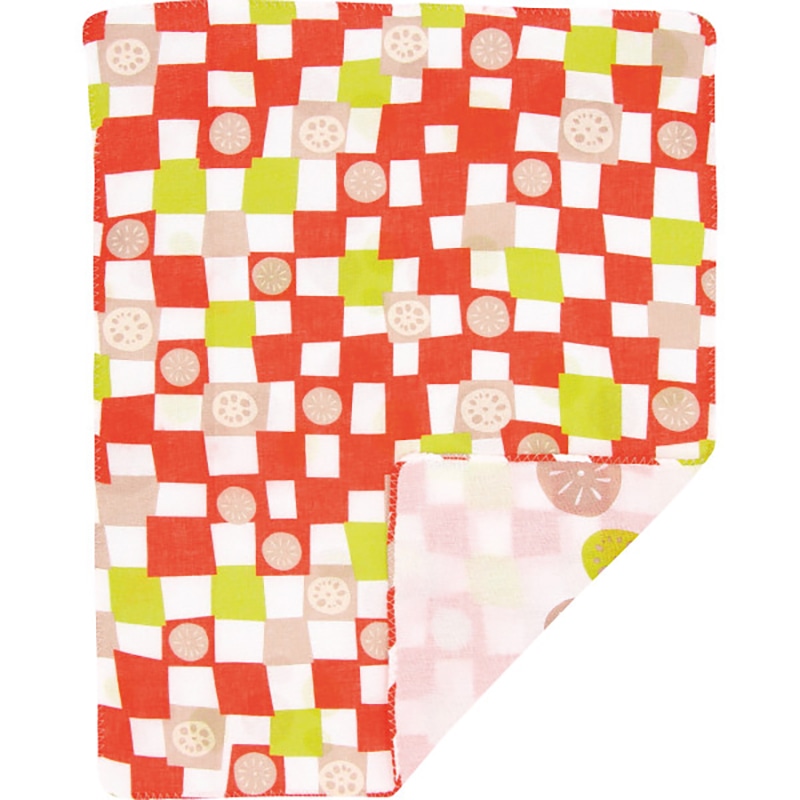 くろちく 両面ガーゼハンカチ れんこん市松 /プレゼント ギフト ハンドタオル ハンカチ・ハンドタオル バッグ・小物・雑貨 ファッション お歳暮 お年賀 クリスマス ギフト