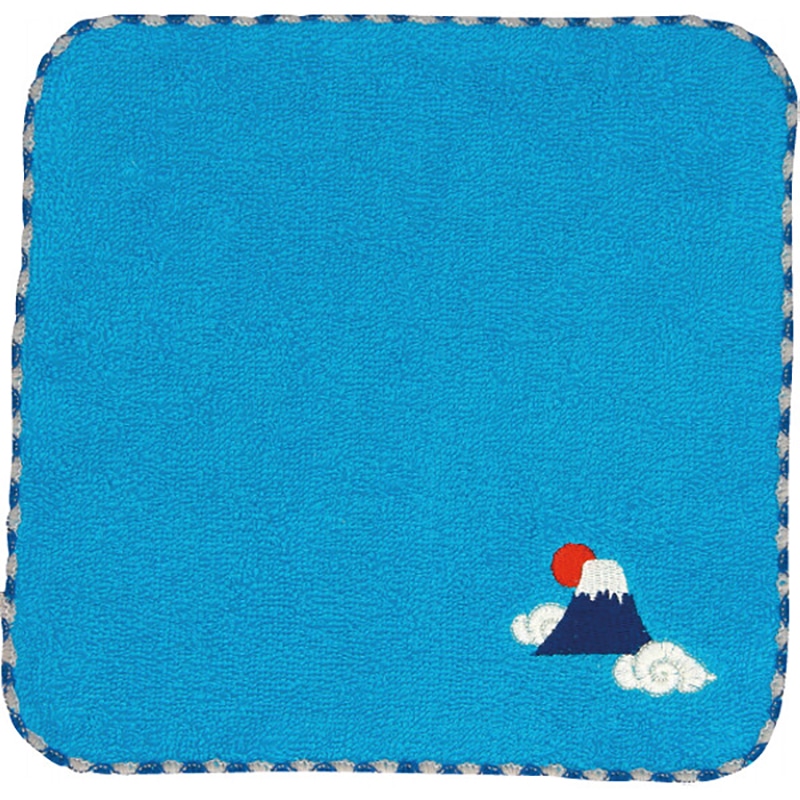 おしゃれ刺繍ミニハンカチ 富士山 /プレゼント ギフト ハンドタオル ハンカチ・ハンドタオル バッグ・小物・雑貨 ファッション お歳暮 お年賀 クリスマス ギフト