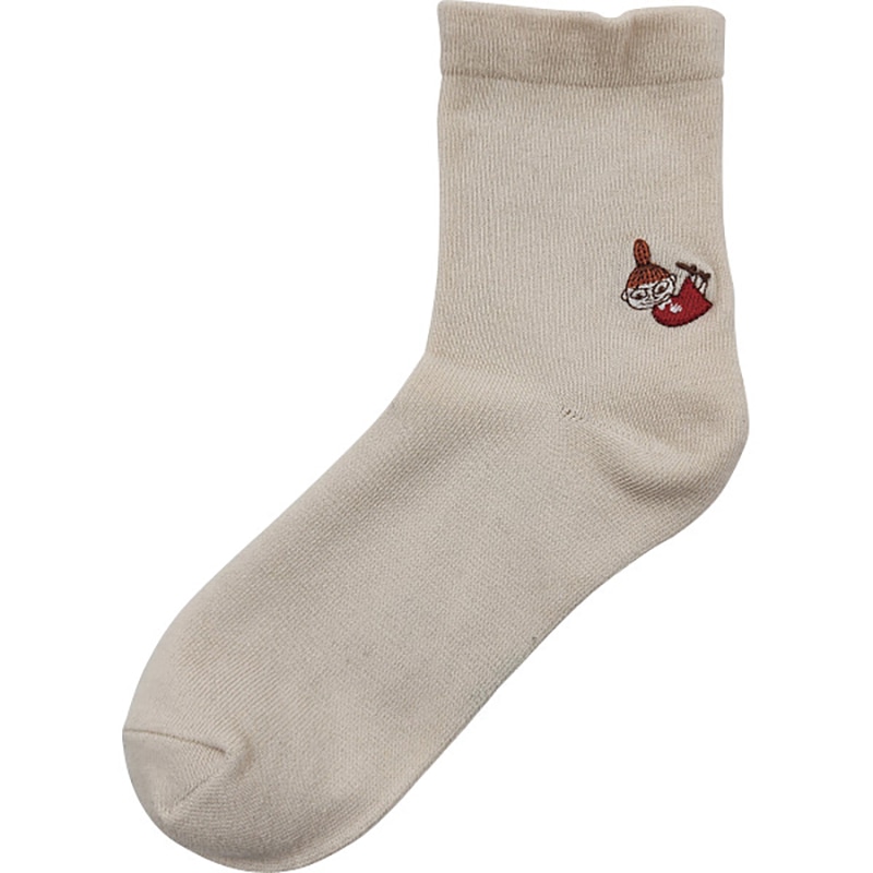 ムーミン ゴムユッタリソックス ミィ刺繍 ホワイト ／プレゼント ギフト 靴下 靴下・レッグウェア レディースファッション ファッション お歳暮 お年賀 クリスマス ギフト