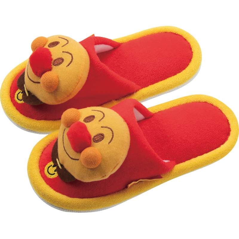 アンパンマン 子供外縫いパイルマスコット レッド ／プレゼント ギフト スリッパ 生活雑貨 日用品・ヘルスケア お歳暮 お年賀 クリスマス ギフト