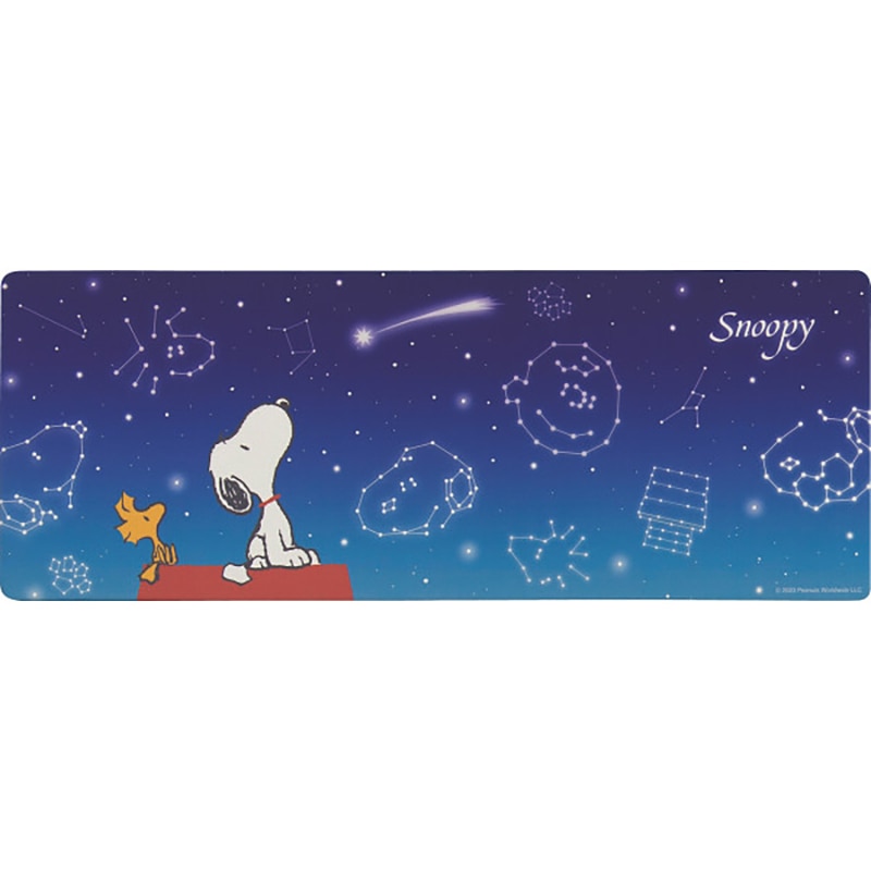 ピーナッツ PVCロングマット(120cm) 星空スヌーピー ／プレゼント ギフト カーペット・マット・畳 インテリア 住まい・家具 お歳暮 お年賀 クリスマス ギフト