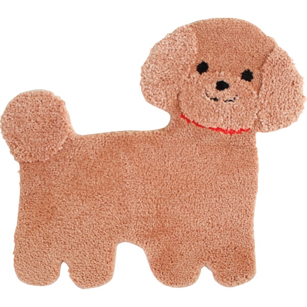 ファンディトアニマル 洗えるマット プードル ／カーペット・マット・畳 インテリア 住まい・家具 ギフト プレゼント プチギフト 祝い お年賀 御年賀 2026 送料無料 人気 年始挨拶 バレンタイン チョコ 以外 子供 友達