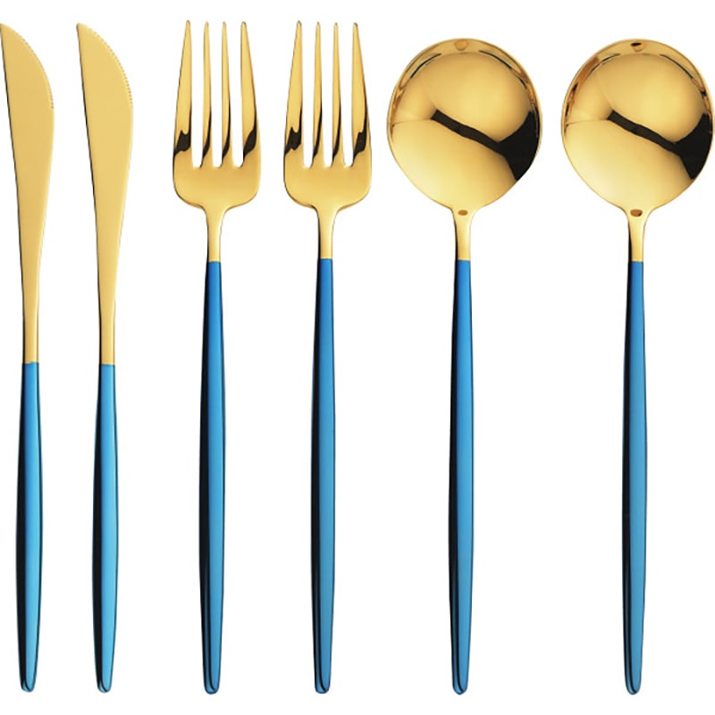 ポルト デザート6本セット(金メッキ) ／プレゼント ギフト カトラリーセット 箸・カトラリー キッチン用品 お歳暮 お年賀 クリスマス ギフト