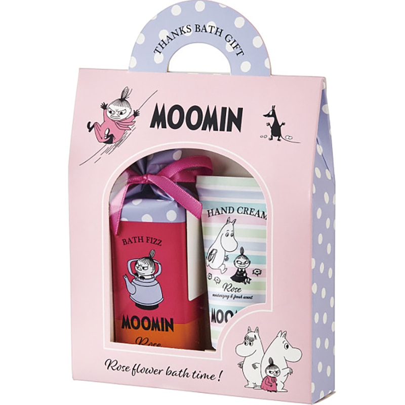 ムーミン バスギフトバッグ ローズ /プレゼント ギフト ハンドケア用品 メイク道具・ケアグッズ コスメ・ヘアケア お歳暮 お年賀 クリスマス ギフト