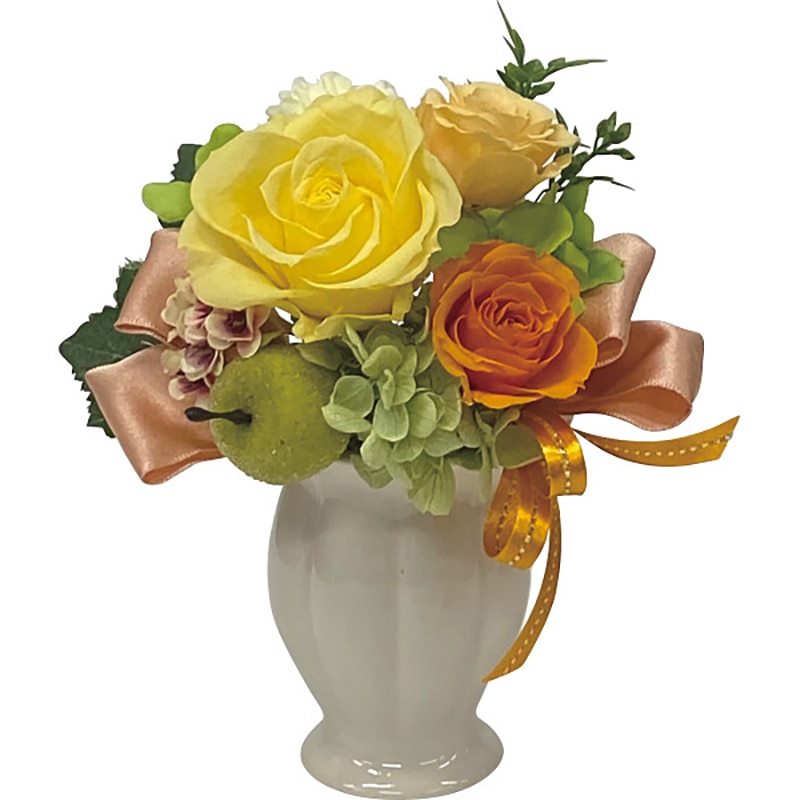 フェリス(プリザーブドフラワー) イエロー /プレゼント ギフト プリザーブドフラワー 花・観葉植物 ガーデニング・農業 お歳暮 お年賀 クリスマス ギフト