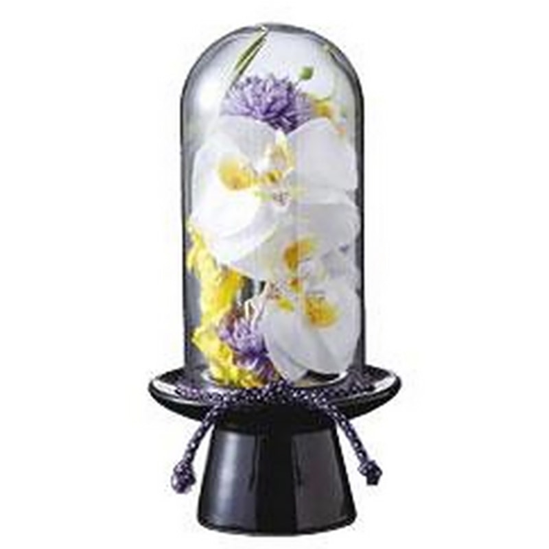 プリマ ガラスドームの供花 胡蝶蘭(造花) /プレゼント ギフト 造花 造花・人工観葉植物 花・観葉植物 ガーデニング・農業 お歳暮 お年賀 クリスマス ギフト