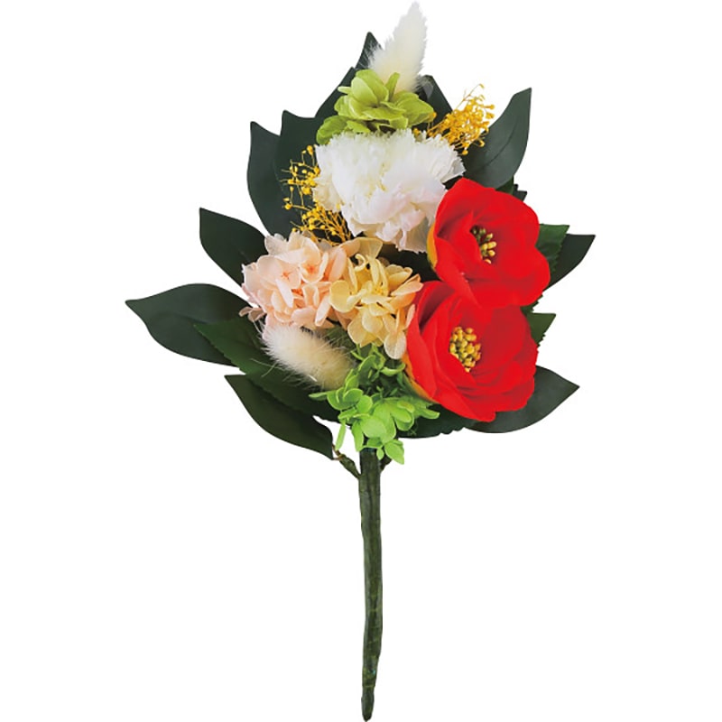 四季仏花 冬(ツバキ) /プレゼント ギフト 造花 造花・人工観葉植物 花・観葉植物 ガーデニング・農業 お歳暮 お年賀 クリスマス ギフト