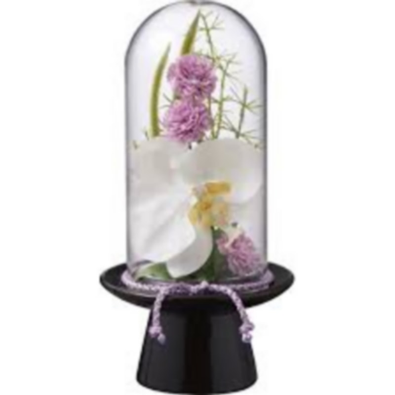 プリマ ガラスドーム供花 胡蝶蘭(造花) /プレゼント ギフト 造花 造花・人工観葉植物 花・観葉植物 ガーデニング・農業 お歳暮 お年賀 クリスマス ギフト