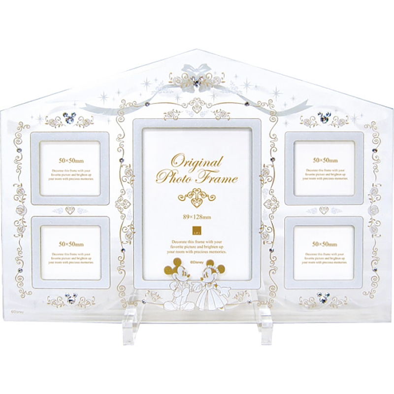 ディズニーブライダルフレーム ファミリー 5窓 /プレゼント ギフト フォトフレーム 小物・置物 インテリア 住まい・家具 お歳暮 お年賀 クリスマス ギフト