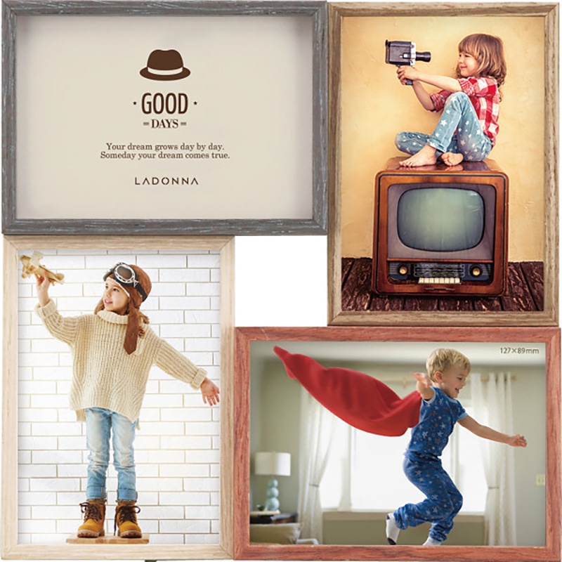 インテリアフレーム 4窓 /プレゼント ギフト フォトフレーム 小物・置物 インテリア 住まい・家具 お歳暮 お年賀 クリスマス ギフト