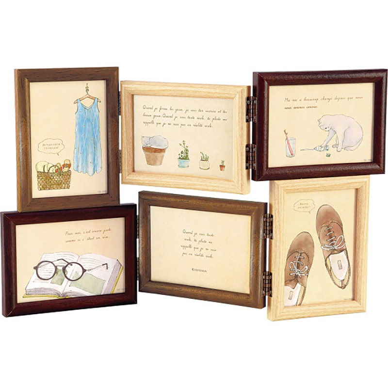 ブラン インテリアフォトフレーム 6窓 /プレゼント ギフト フォトフレーム 小物・置物 インテリア 住まい・家具 お歳暮 お年賀 クリスマス ギフト