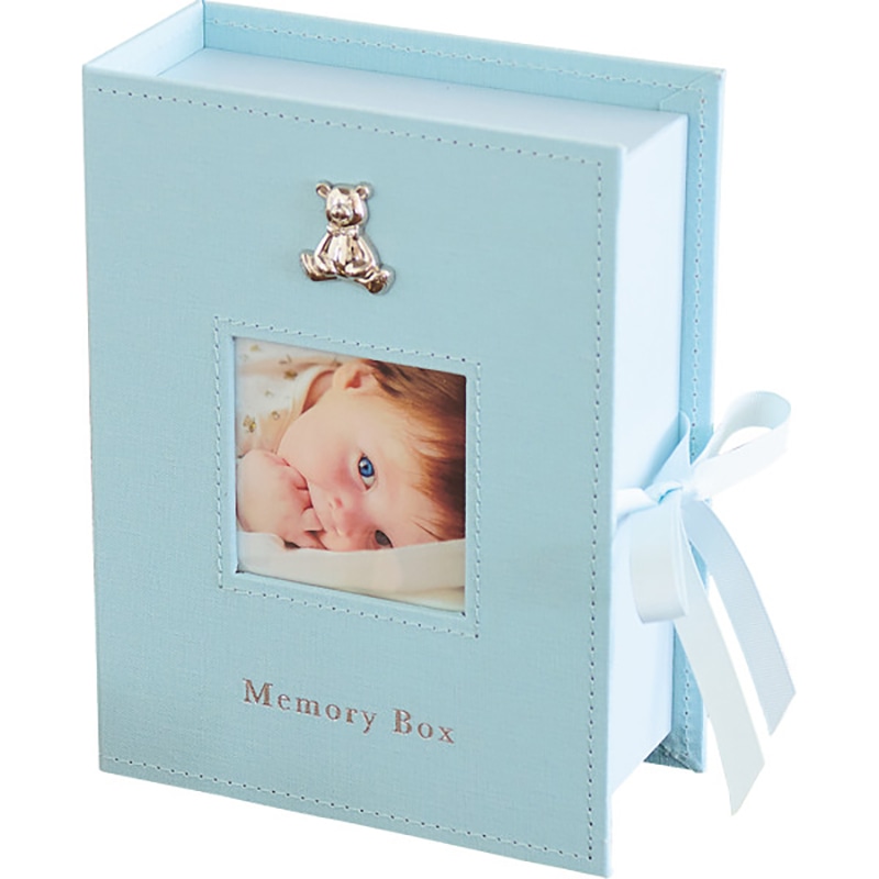 メモリアルボックス ブルー /プレゼント ギフト メモリアル・記念品 出産祝い・ギフト キッズ・ベビー・マタニティ お歳暮 お年賀 クリスマス ギフト