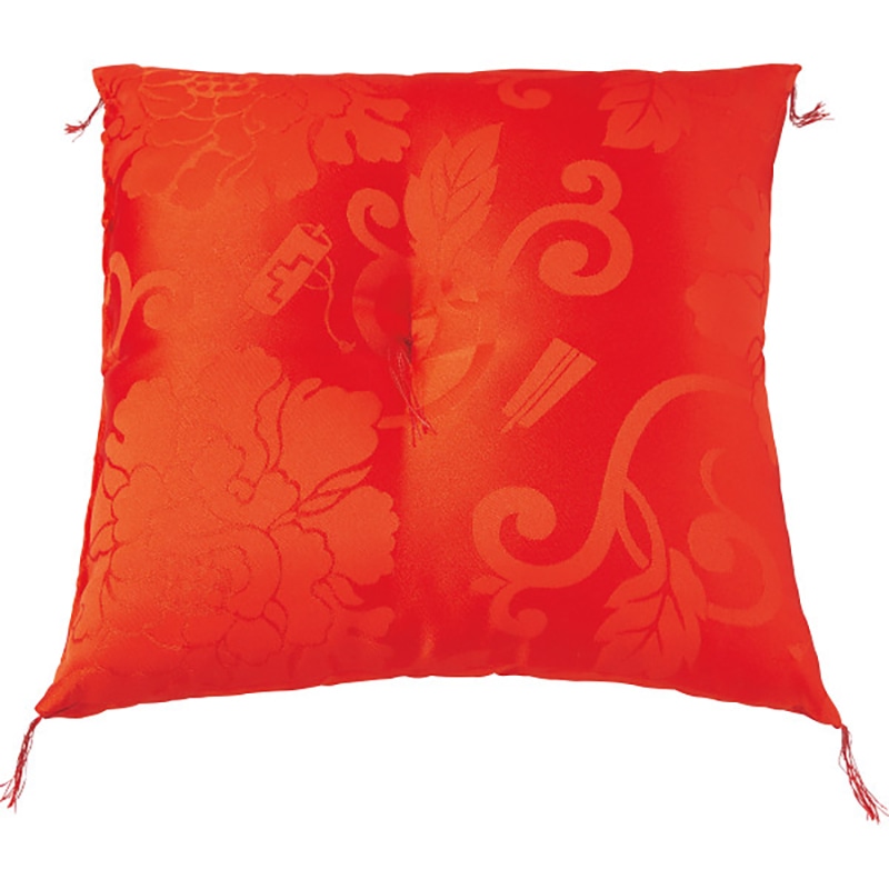 祝寿小座布団 赤 ／プレゼント ギフト 座布団 クッション・座布団 インテリア 住まい・家具 お歳暮 お年賀 クリスマス ギフト